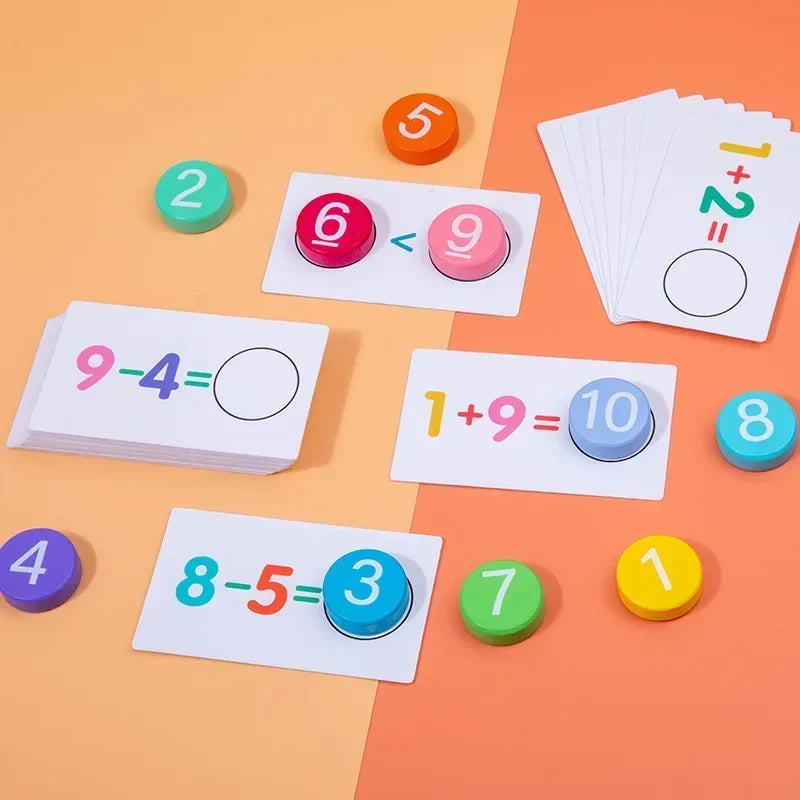 Math Tokens™ - Karty matematyczne dla dzieci - Zabawka edukacyjna