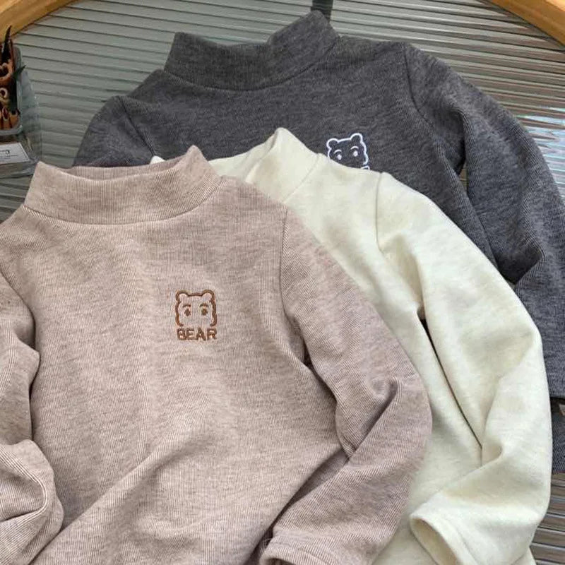 Mini fashion™ - Ciepła bluza z niedźwiedziem - Odzież dziecięca