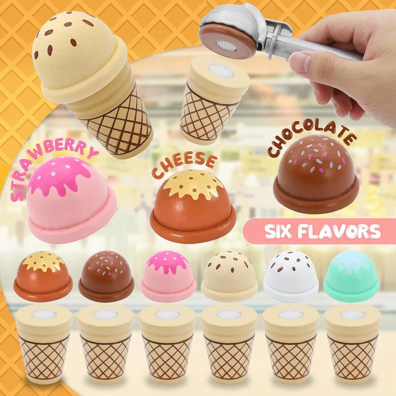 Ice Cream Playset™ - Kreatywny i edukacyjny - zestaw do zabawy z lodami