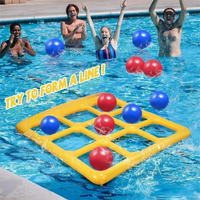 Thumbnail for Pool Tic Tac Toe – Kolorowy i zabawny - zestaw do zabawy z basenem Four in a Row