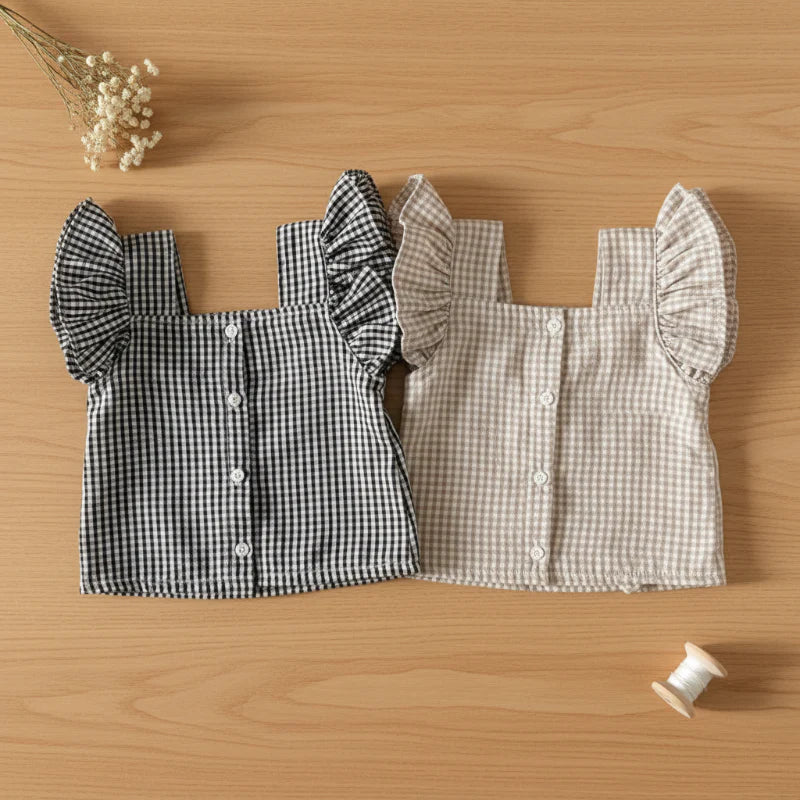 Girls Ruffle Tee – Lekki i uroczy – zestaw ubrań dla dzieci