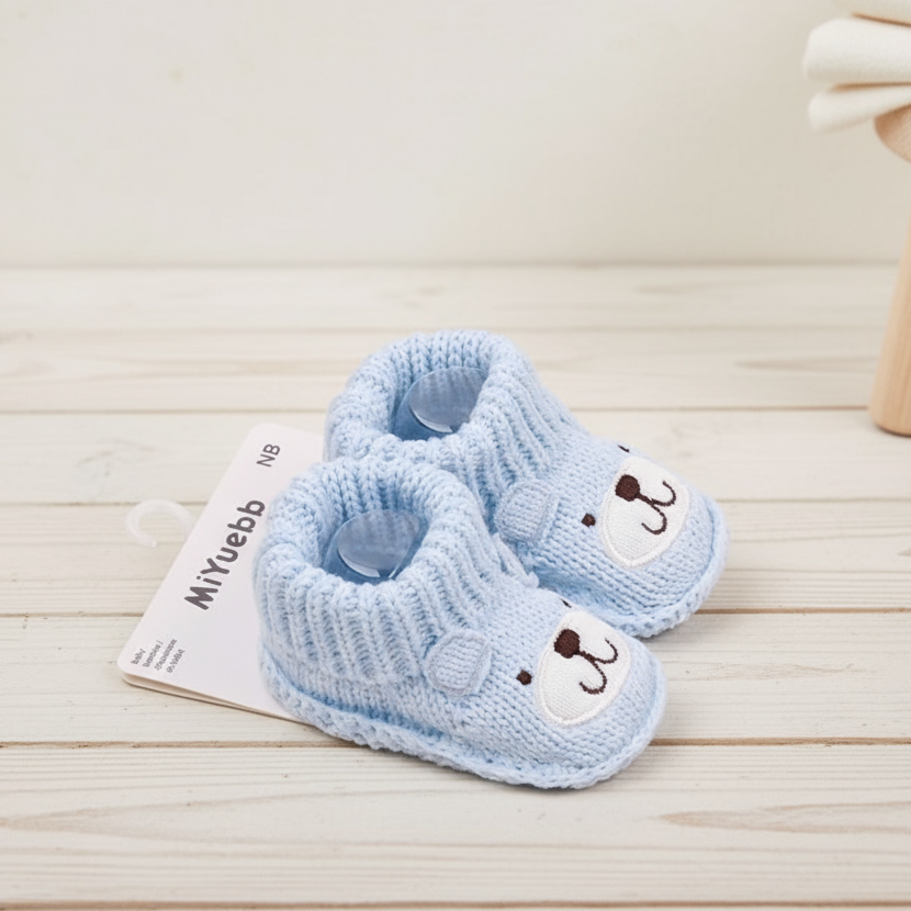 Mini Fashion – Dzianinowe buciki dla niemowląt (3-6 miesięcy)