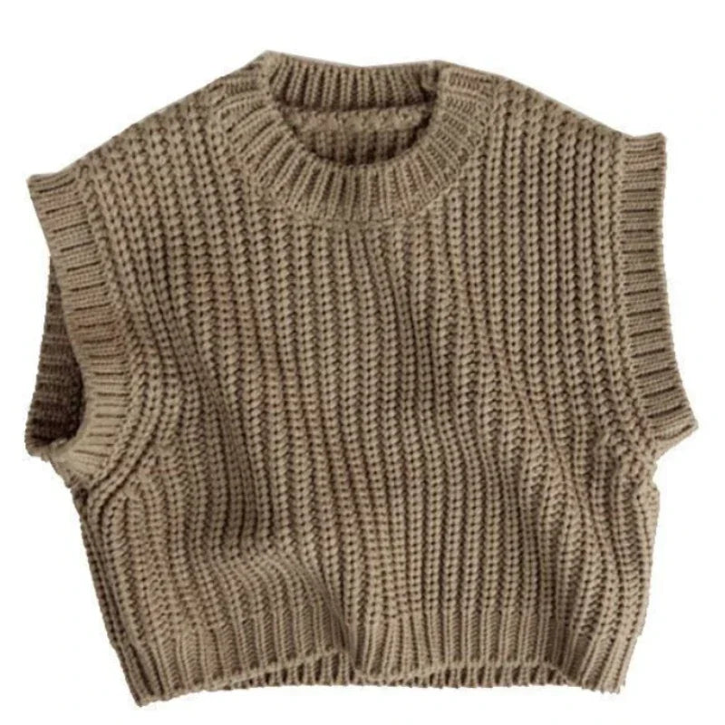 Mini Fashion™ - Kamizelka z dzianiny - Wełniany bezrękawnik