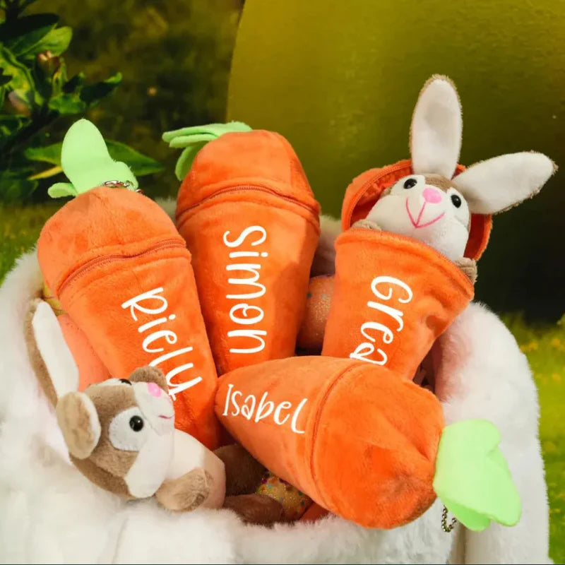 Personalized Bunny – idealny prezent wielkanocny – pluszowy królik z imieniem