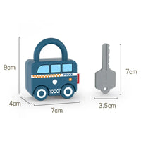 Thumbnail for Puzzle Locks™ – Samochodzik w kształcie kłódki – Zabawka Montessori
