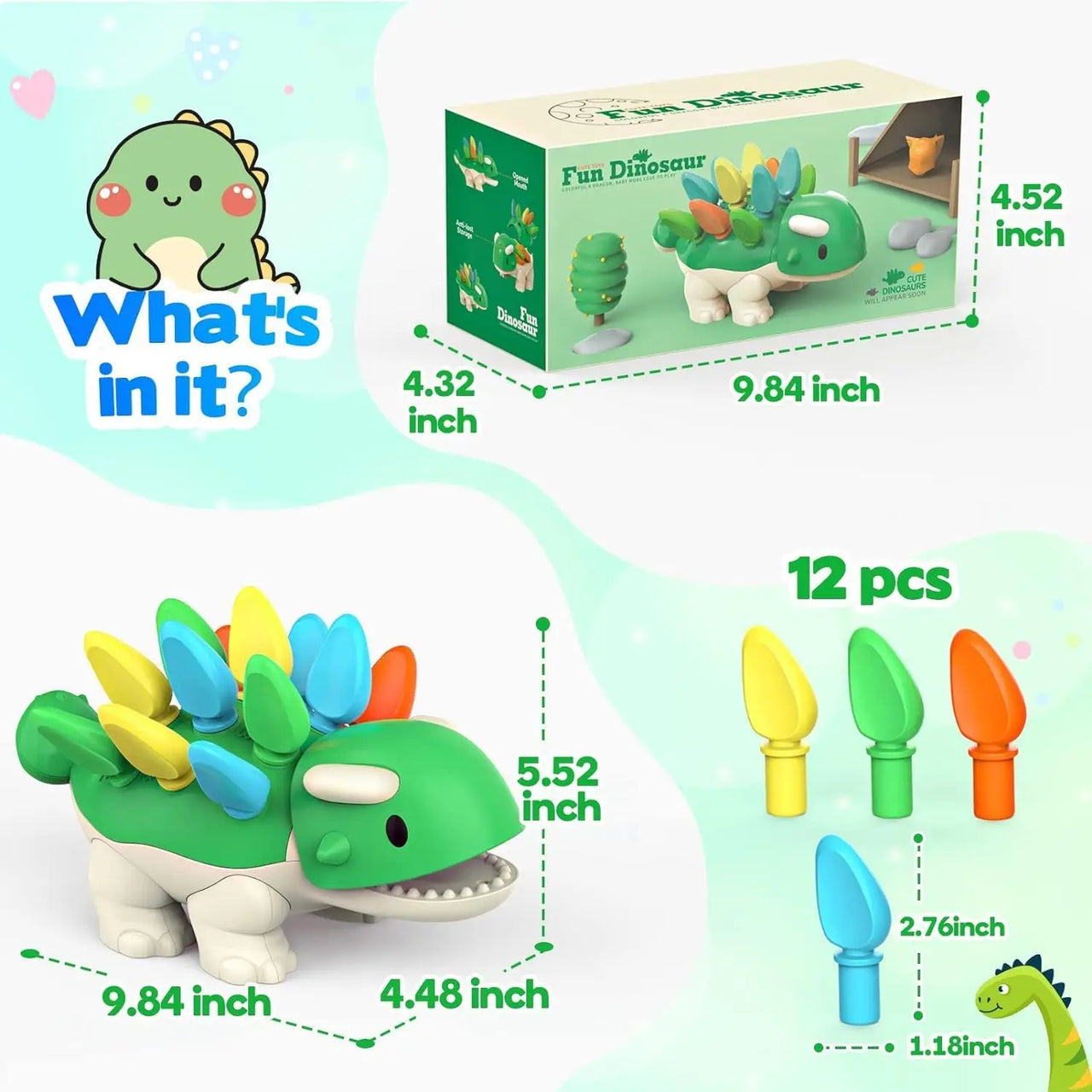 Dino Discovery™ - Sensoryczny dinozaur - Zabawka układanka
