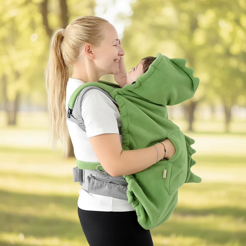 Dinosaur Baby Carrier Cover – Ciepło i wygoda – kocyk dla niemowląt Dino
