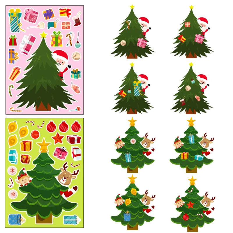 Xmas Tree Stickers™ - Świąteczne naklejki DIY - Kreatywne zabawki