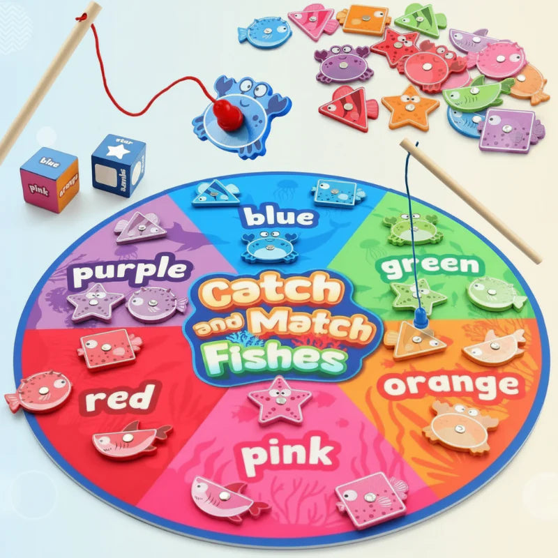 SmartFish – Zabawne i edukacyjne – zestaw magnetyczny do łowienia ryb