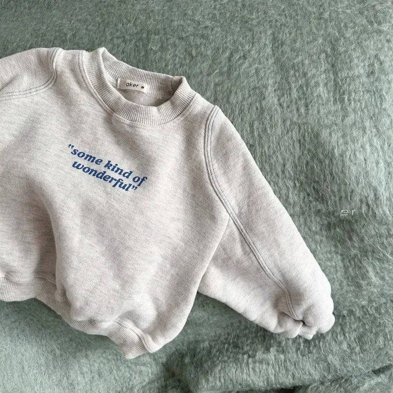 Mini Fashion™ - Sweterek z napisem - Odzież dziecięca