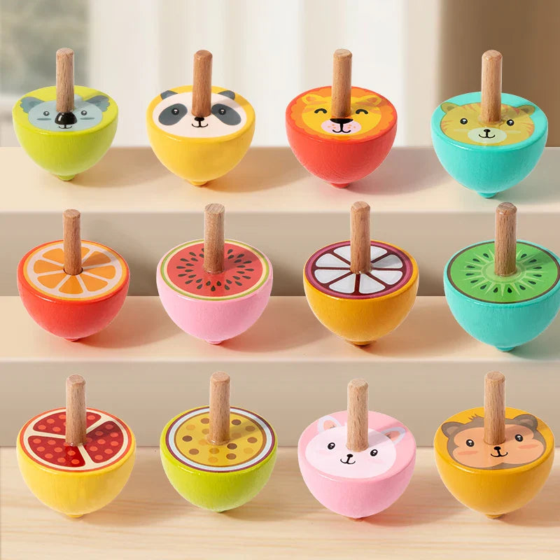 ColorSpin – Drewniane i zabawne – drewniana bączka Fidget