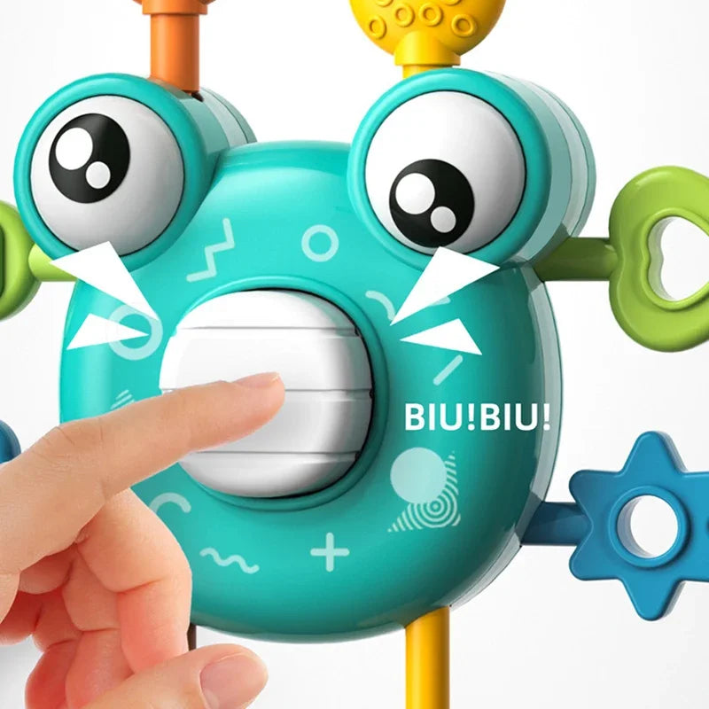 Crab Pull Toy™ – Zabawa typu chwyć i pociągnij – Krab sensoryczna zabawka na ząbkowanie