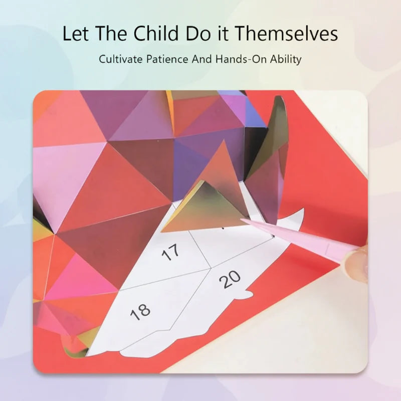 3D Sticker Puzzle – Kreatywne i edukacyjne – geometryczna układanka 3D