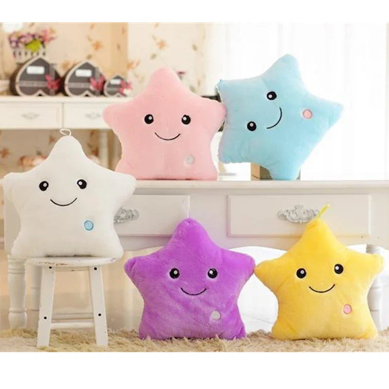 Glow Star Pillow™ – Gwiezdna zabawa w łóżku - świecąca poduszka Cuddly