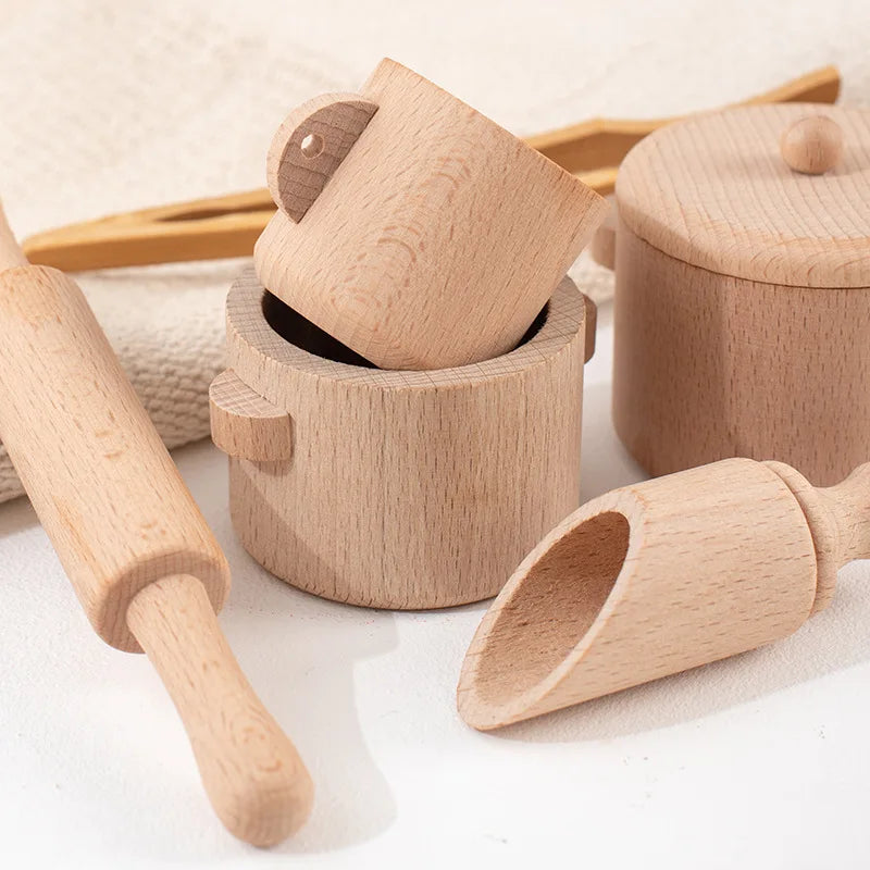 MiniMasterChef – edukacyjny i zabawny – drewniany zestaw kuchenny