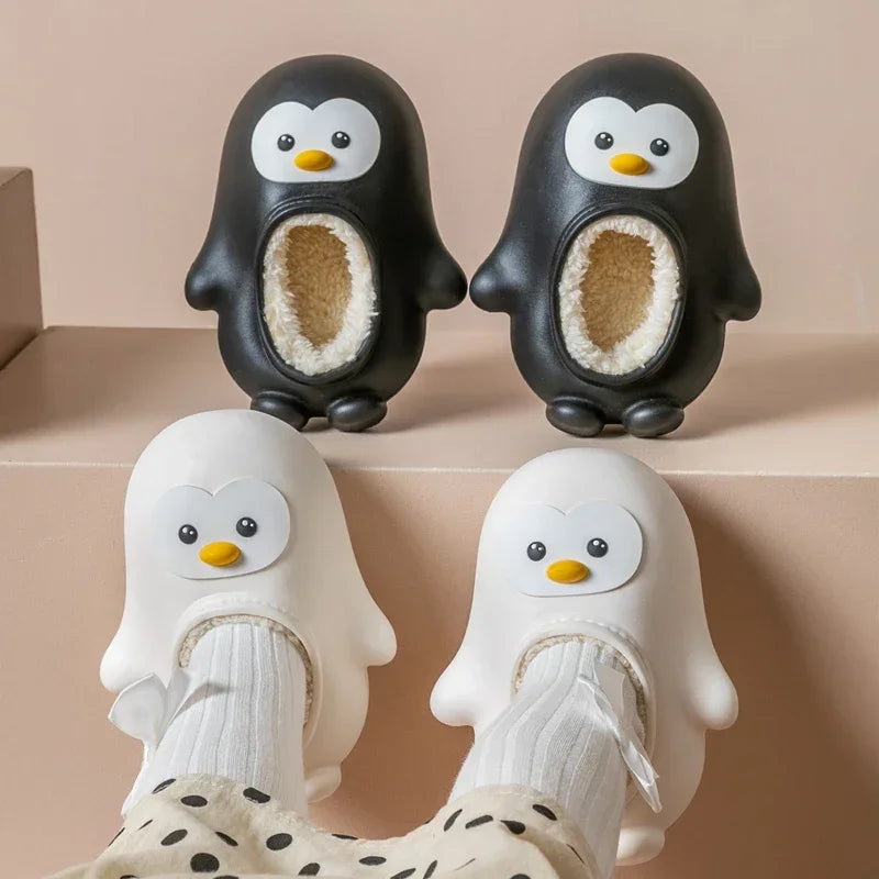 Mini Fashion™ - Ciepłe i zabawne - dziecięce kapcie pingwiny