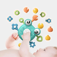 Thumbnail for Crab Pull Toy™ – Zabawa typu chwyć i pociągnij – Krab sensoryczna zabawka na ząbkowanie