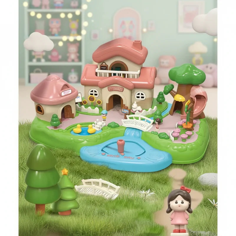 Magnetic Princess Castle – Kreatywne i magiczne – zestaw do zabawy z magnetycznym domkiem dla lalek