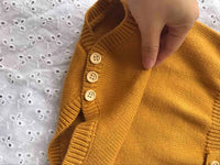 Thumbnail for Mini Fashion™ - Śliczny dzianinowy dziecięcy romperKhaki romper
