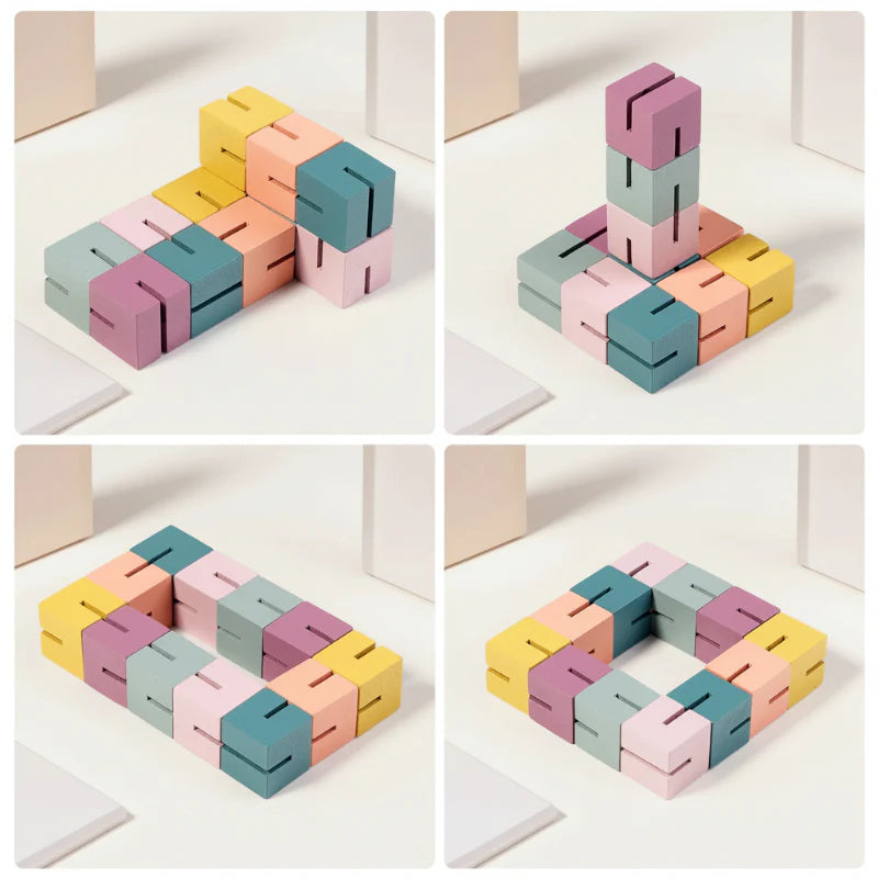 WoodCraft – Wyzwanie i nauka – drewniane klocki 3D do układania puzzli