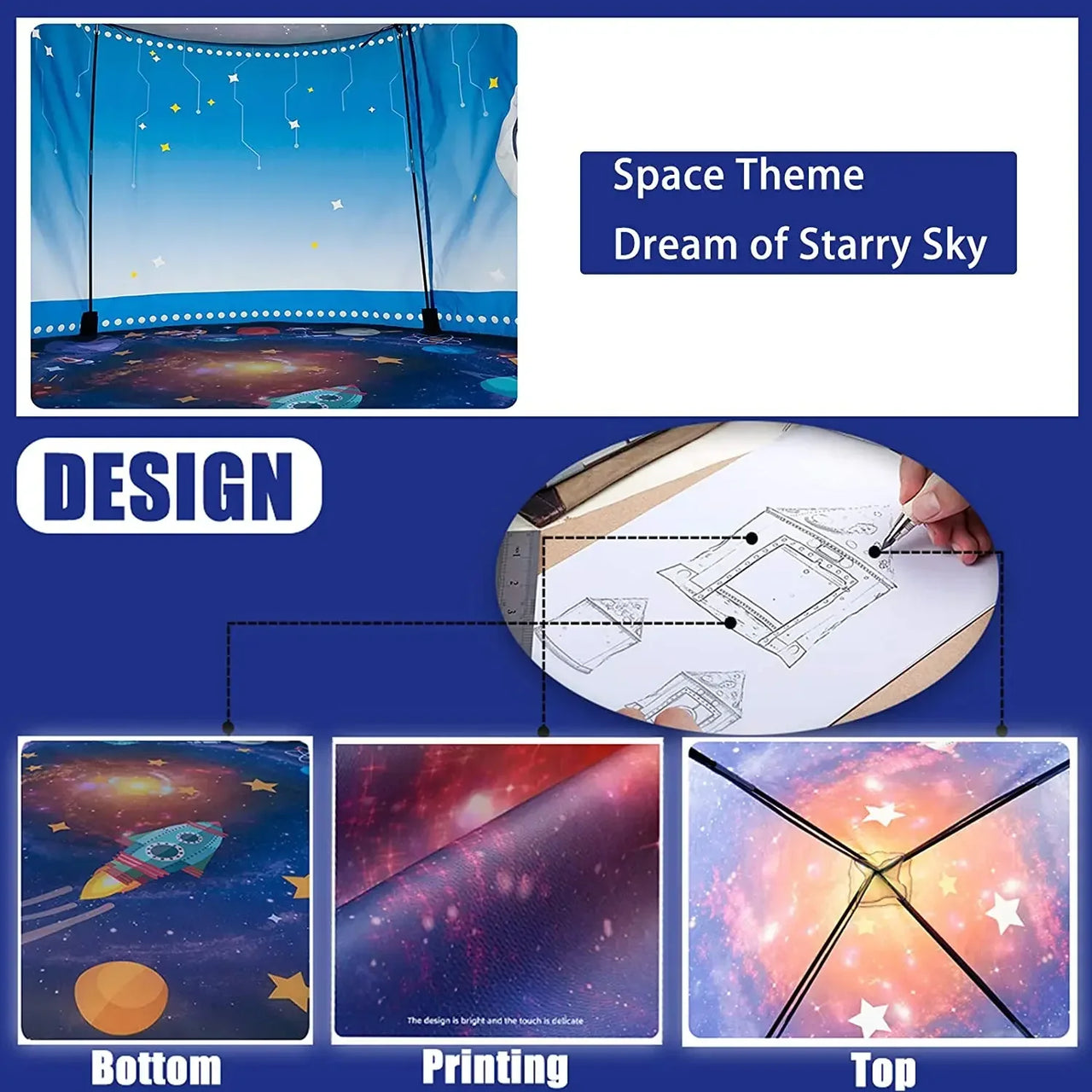 Rocket Ship Tent™ – Kosmiczny namiot do zabawy - Domek zabaw