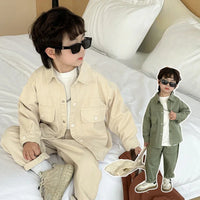 Thumbnail for Boys Fashion – Modny i wygodny – zestaw cargo dla chłopców