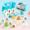 Montessori 3D Eggs Puzzle – Fajna zabawa na Wielkanoc – gra w sortowanie jajek