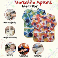 Thumbnail for ArtEase – Kolorowy i wodoodporny – fartuch malarski dla dzieci