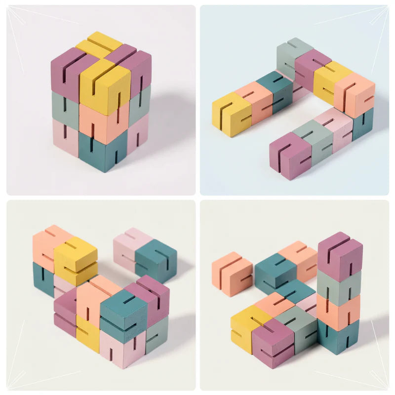 WoodCraft – Wyzwanie i nauka – drewniane klocki 3D do układania puzzli