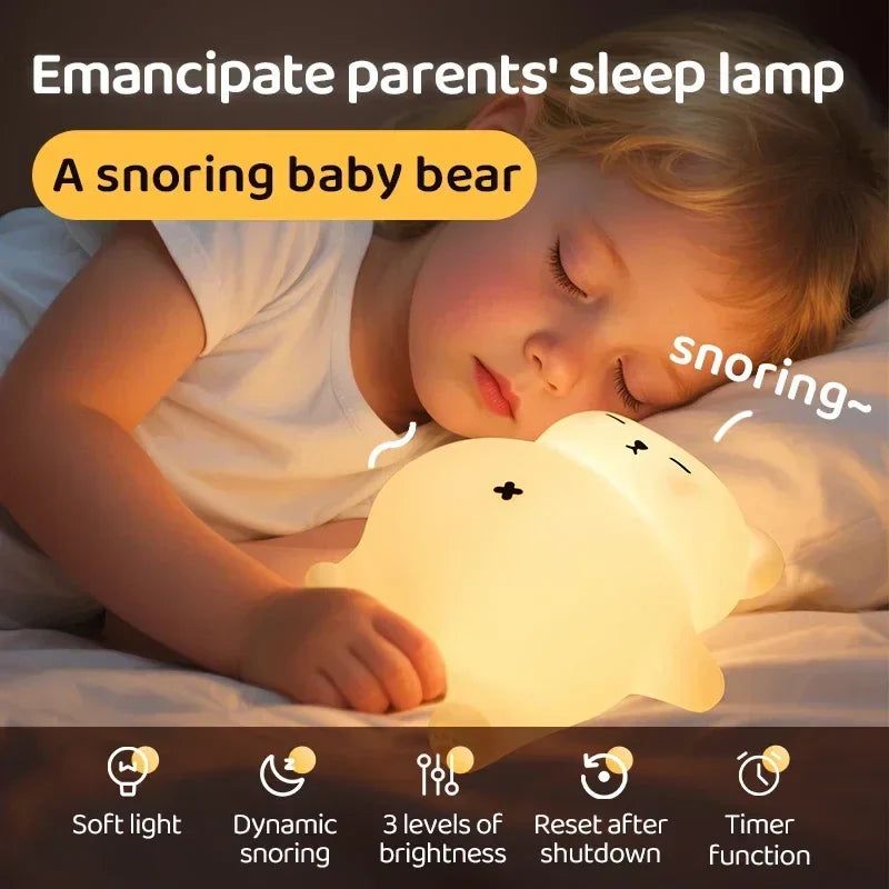 LumiBear – Urocze i uspokajające – lampka nocna z delikatnym światłem