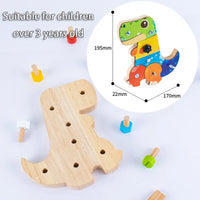 Thumbnail for Dino Screwdriver Board™ - Zabawka sensoryczna dinozaur - Montessori