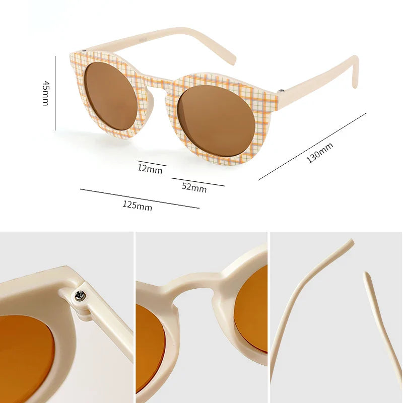 Colorful Kids Sun Shades – Ochrona przed promieniowaniem UV i stylowy wygląd – okulary przeciwsłoneczne dla dzieci