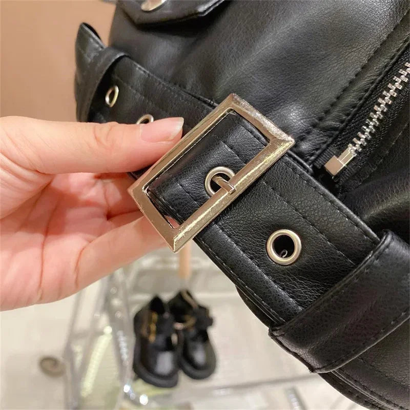 Girls Leather Jacket – Modna i stylowa – skórzana kurtka dla dzieci