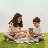 Thumbnail for ThreadBear – urocze i edukacyjne – zabawka Montessori do nawlekania w kształcie misia