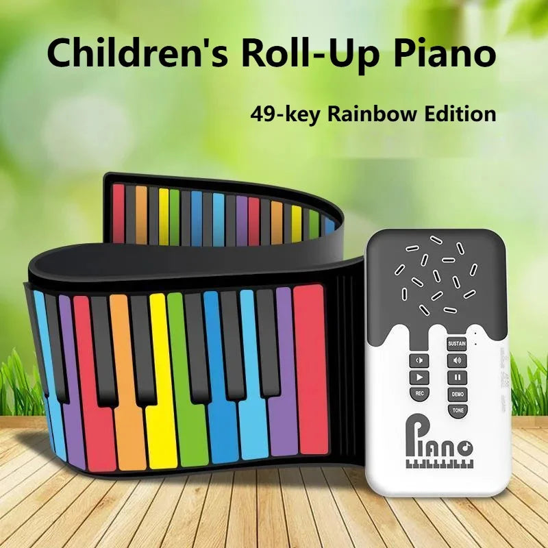 Roll-up Piano Keyboard – Kreatywne i edukacyjne – składane pianino