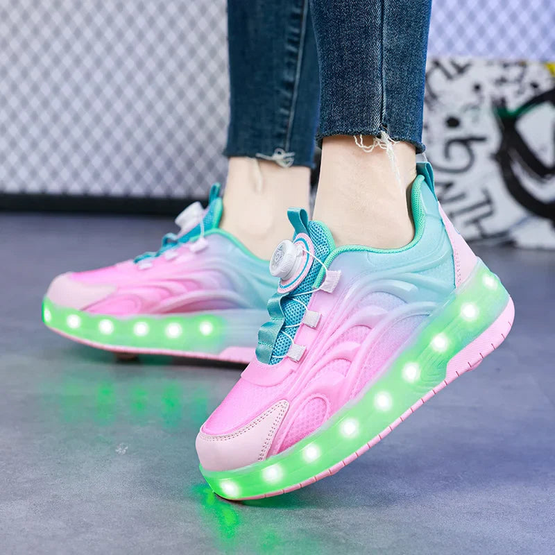 Light-Up Skate Shoes – LED i wygoda – świecące trampki na wsuw