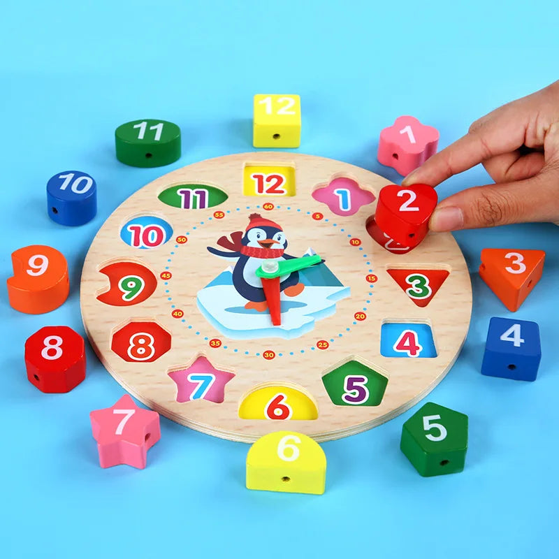 Learning Clock™ - Drewniany zegar edukacyjny - Nauka zegara