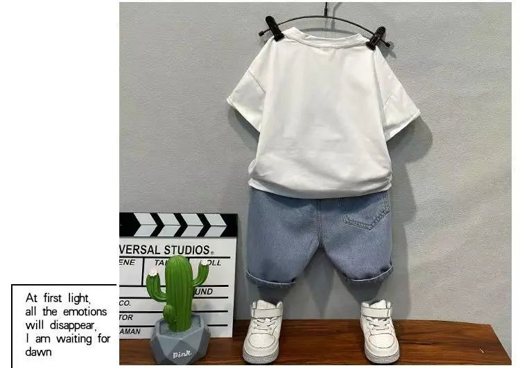 Mini Fashion™ - Letni zestaw dla chłopców - Odzież dziecięca