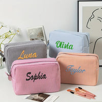 Thumbnail for Striped Name Pouch – spersonalizowana i stylowa kosmetyczka