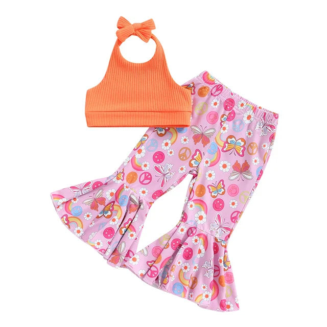 Mini Fashion™ - Dziewczęcy zestaw letni - Odzież dziecięca