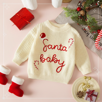 Thumbnail for JoyKnit – Przytulny i ciepły – świąteczny sweter z napisem