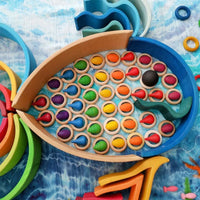 Thumbnail for Rainbow Blocks™ – Kreatywna zabawa w kolorowanie – Drewniany zestaw do kolorowania