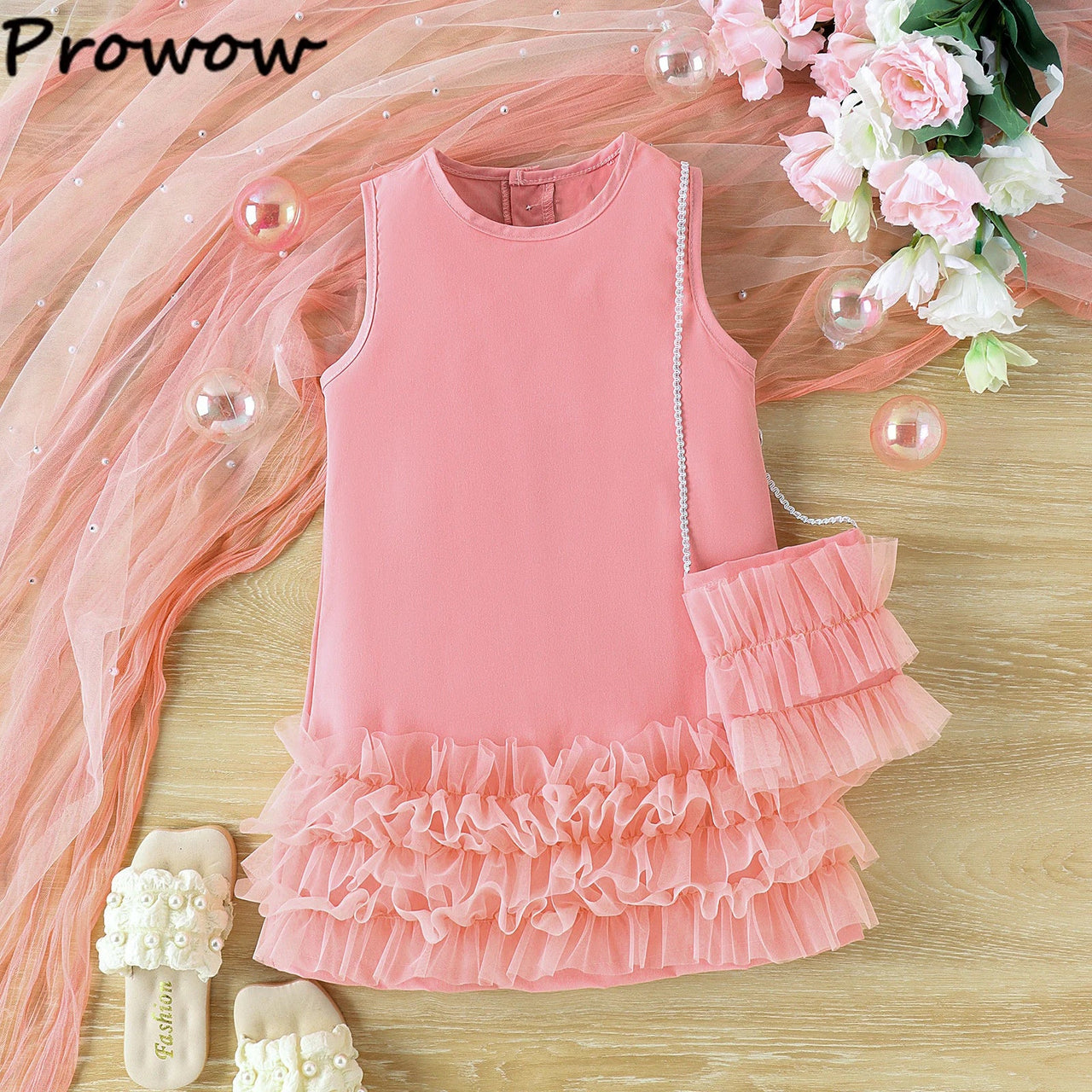 Mini Fashion™ - Elegancka sukienka dziewczęca - Odzież dla dzieci