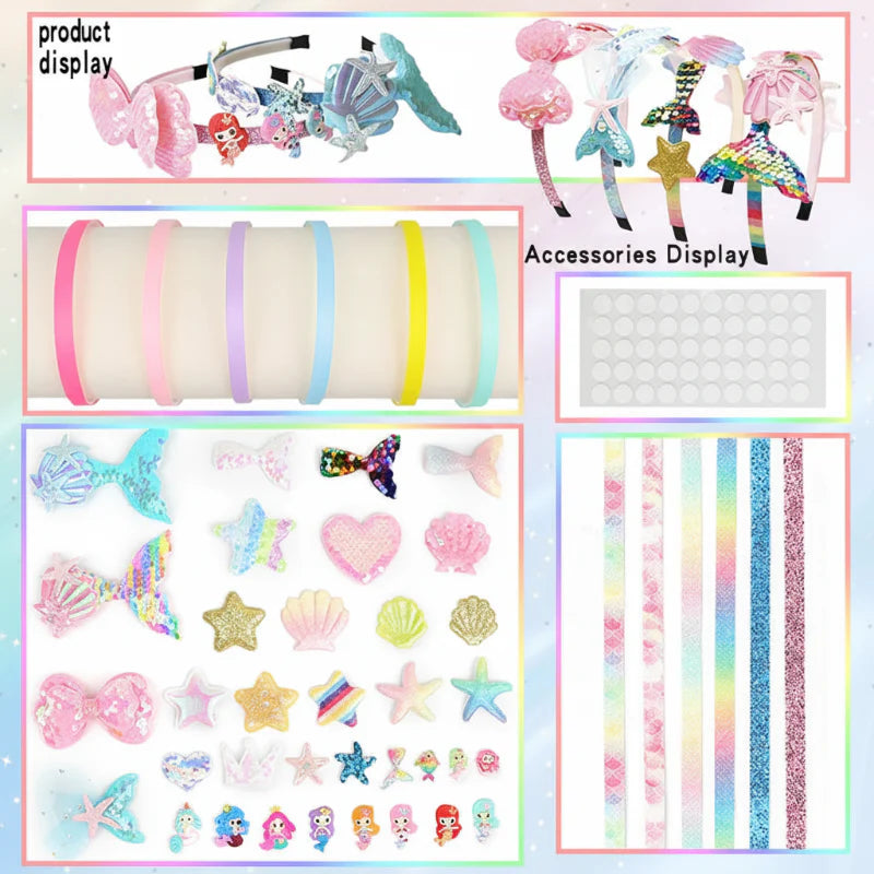 DIY Headband Making Kit – Kreatywne i zabawne – zestaw akcesoriów do opasek na włosy