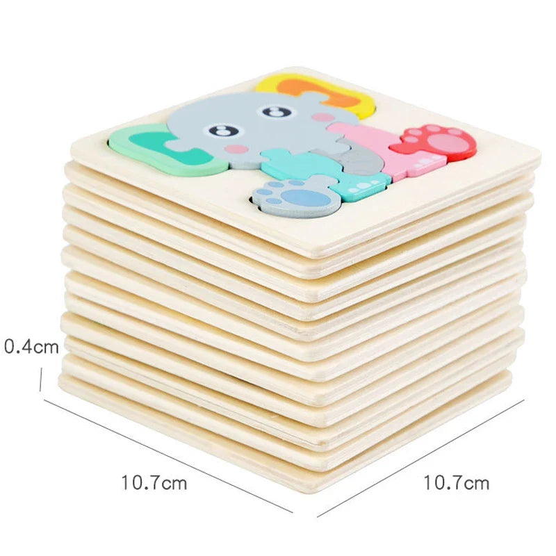3D Wooden Puzzle™ - Drewniana układanka - Zabawka edukacyjna