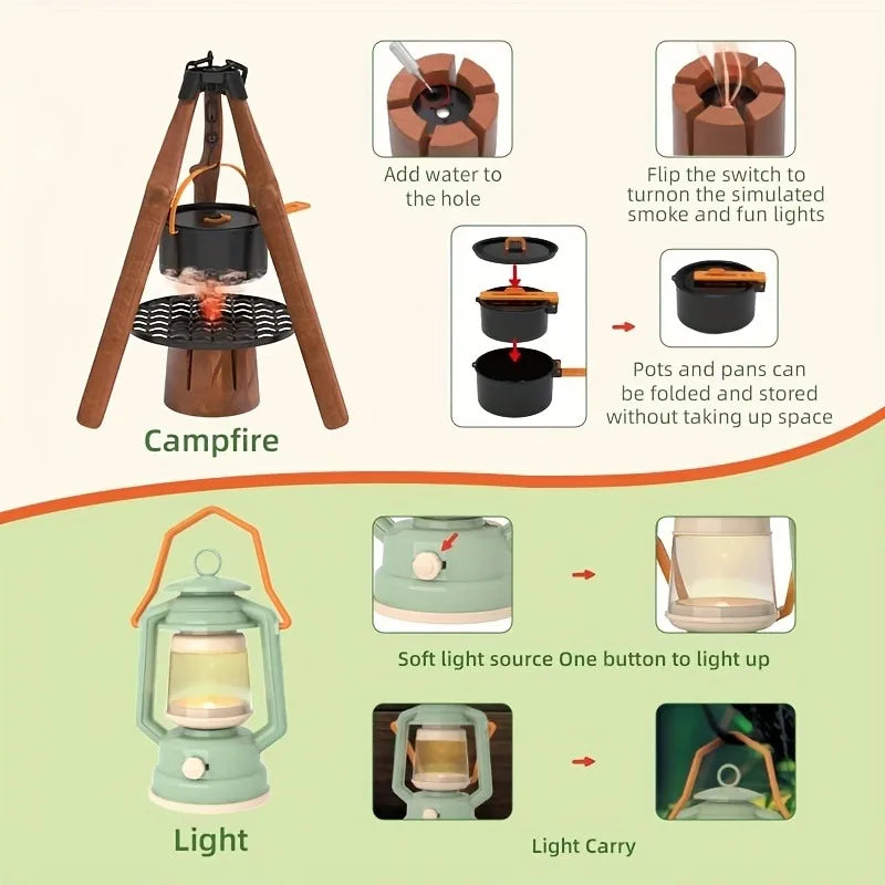 Kids Camping Adventure – Pełen przygód i interaktywny – zestaw kempingowy