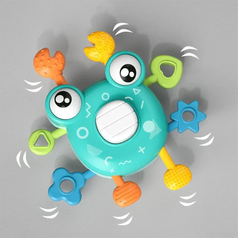 Crab Pull Toy™ – Zabawa typu chwyć i pociągnij – Krab sensoryczna zabawka na ząbkowanie