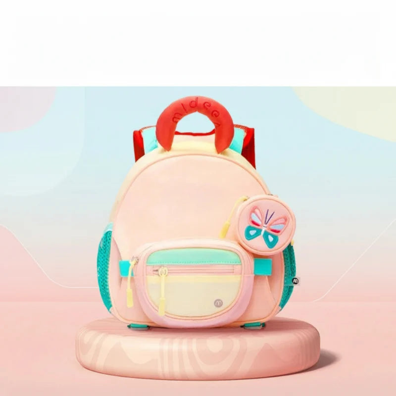 KidPack – Lekki i wygodny – Lekki plecak szkolny z uchwytem na butelkę z wodą