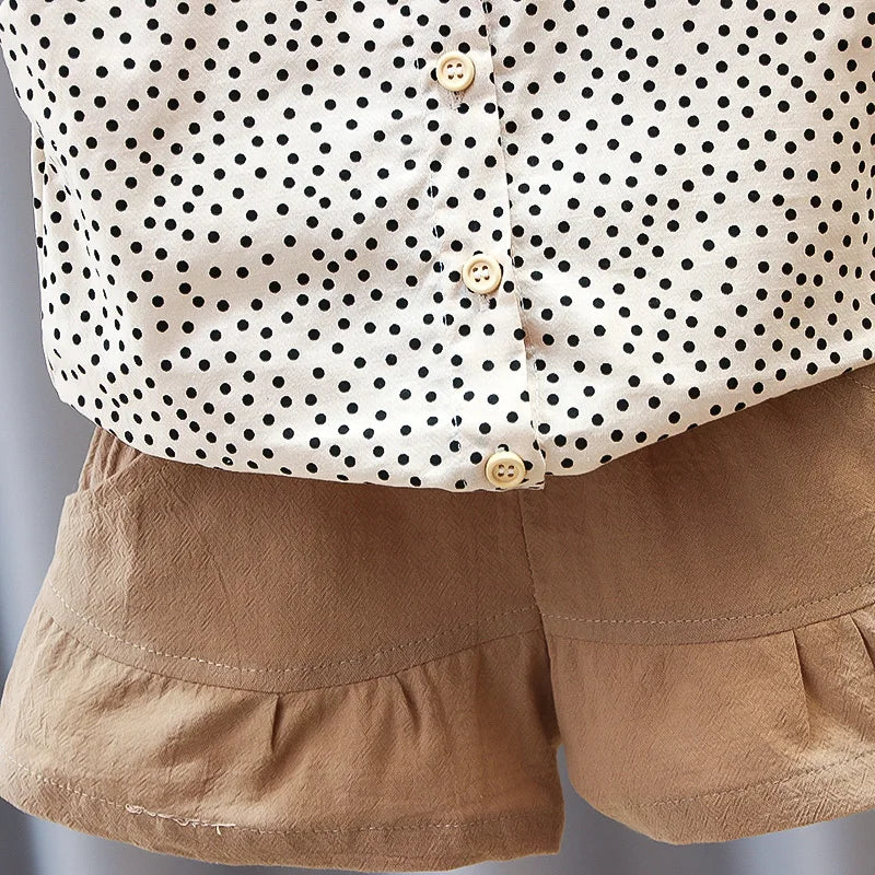 Mini Fashion™ - Bawełniany komplet dla dziewczynek - Odzież dziecięca