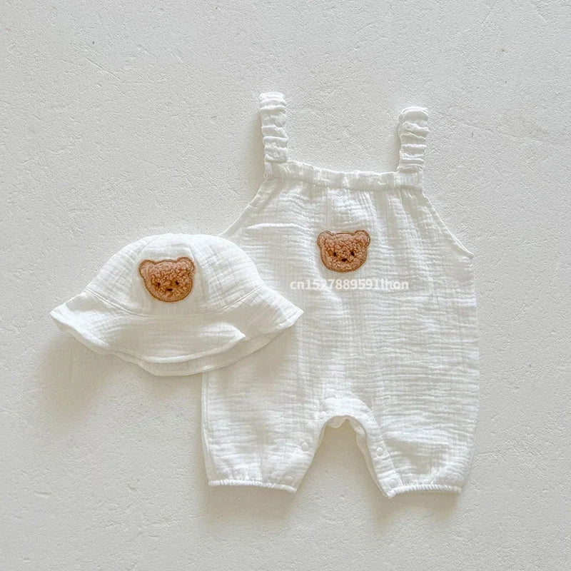 Mini Fashion™ - Chłodzenie i wygoda - Dziecięce spodnie ogrodowe z czapką